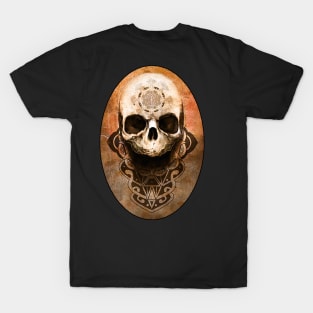 POLYNESIAN SKULL MANDALA RUSTY ARTWORK T-Shirt